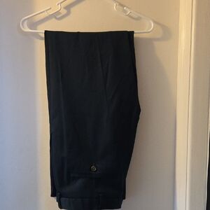 Haggar Men's Dark Blue Dress Pants